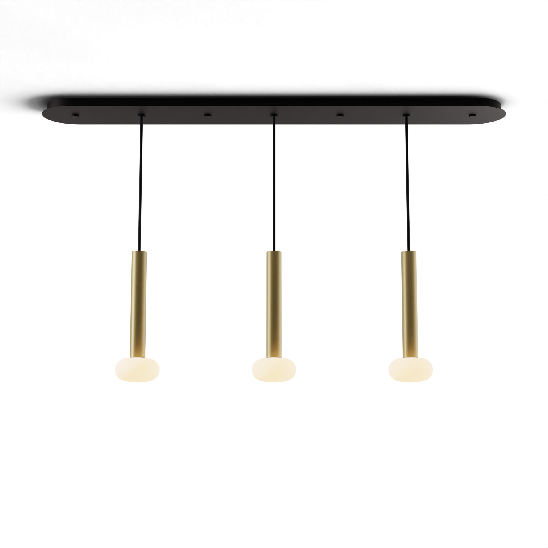 Combi LED 49 inch Brass Pendant Ceiling Light, Suspension / Flush Mount 2-in-1