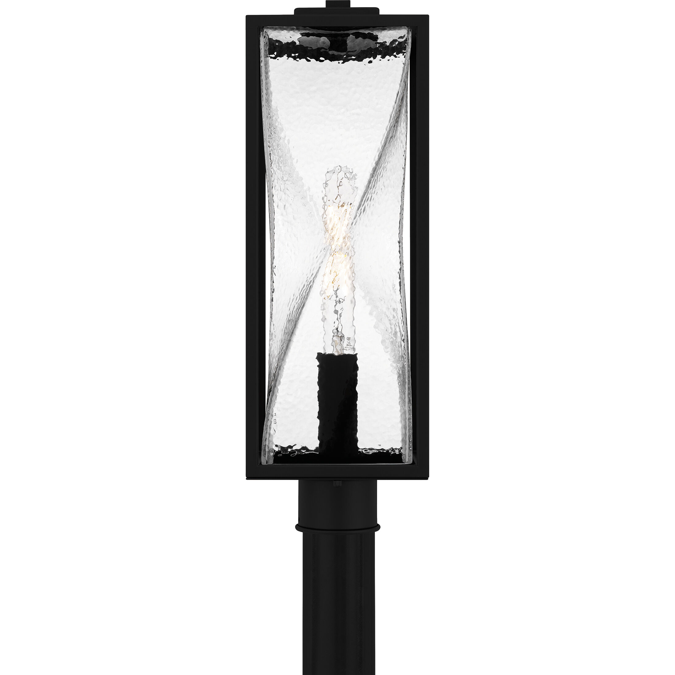 Zarah 1 Light 21.25 inch Matte Black Outdoor Post Lantern, Large