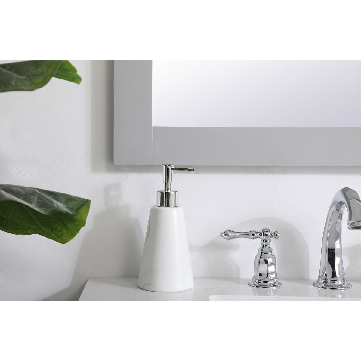 Aqua 36 X 27 inch Grey Wall Mirror