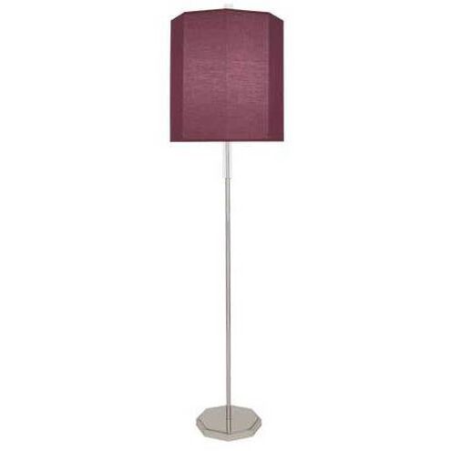 Kate 66.25 inch 150.00 watt Polished Nickel Floor Lamp Portable Light in Vintage Wine