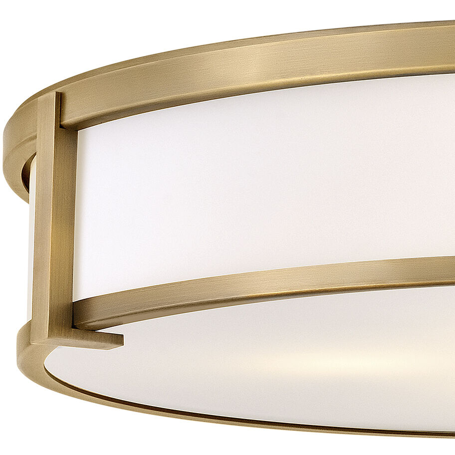 Lowell 24 inch Brushed Bronze Indoor Flush Mount Ceiling Light
