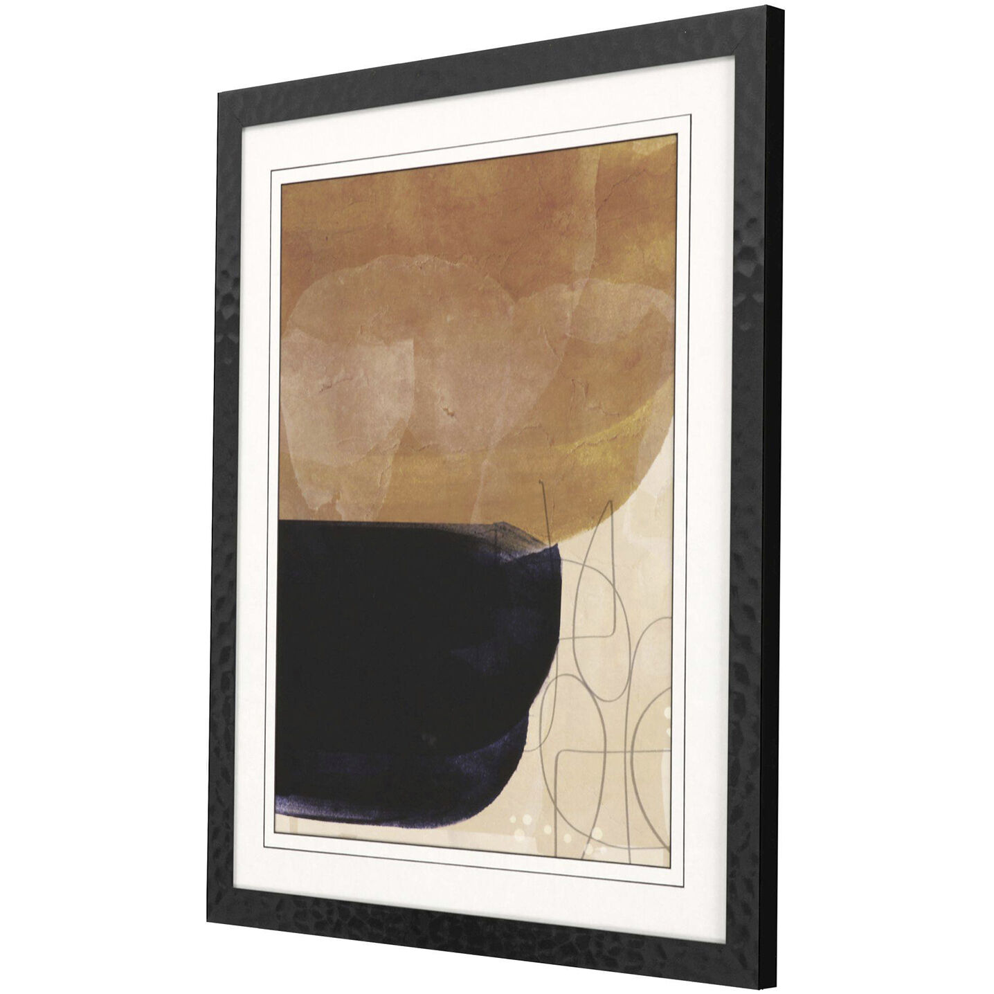 Tota Black and White and Brown and Neutral Framed Art, Propac