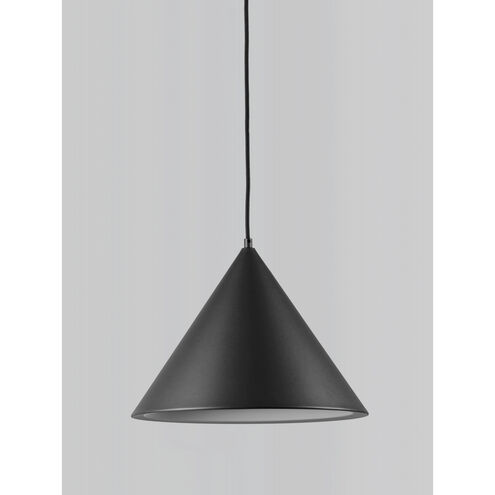 Abyss LED 15.75 inch Black Single Pendant Ceiling Light