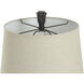 Signature 31 inch 150 watt Bronze Wood Table Lamp Portable Light