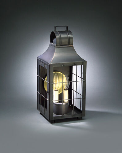 Livery 2 Light 16 inch Dark Brass Outdoor Wall Lantern in Clear Glass, No Chimney, Candelabra
