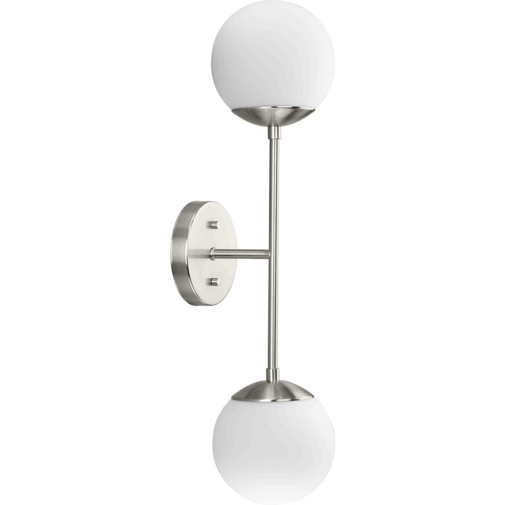 Haas 2 Light 5.87 inch Brushed Nickel Wall Bracket Wall Light, Design Series