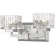 Rubicon 2 Light 13.5 inch Brushed Nickel Vanity Wall Light in G9