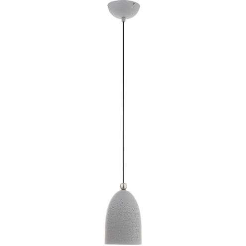 Arlington 1 Light 6 inch Nordic Gray with Brushed Nickel Accents Pendant Ceiling Light