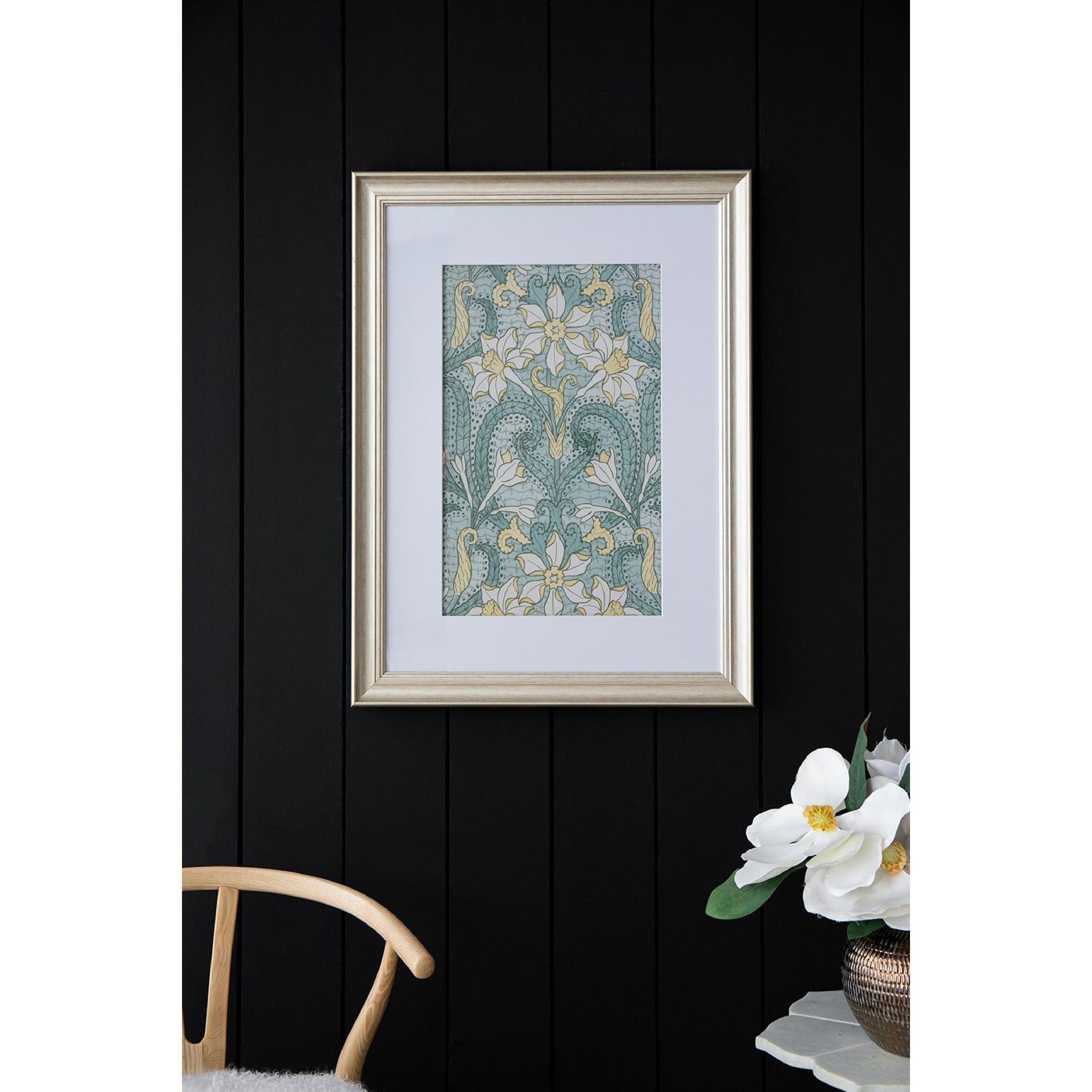 Smithsonian Gold and Yellow and Turquoise Wall Art, Floral