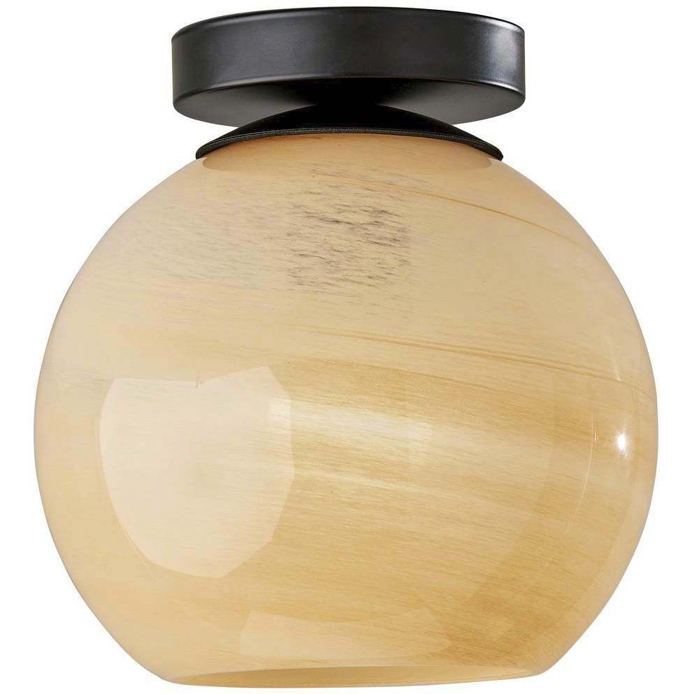 Nolan 9 inch Black Flush Mount Ceiling Light