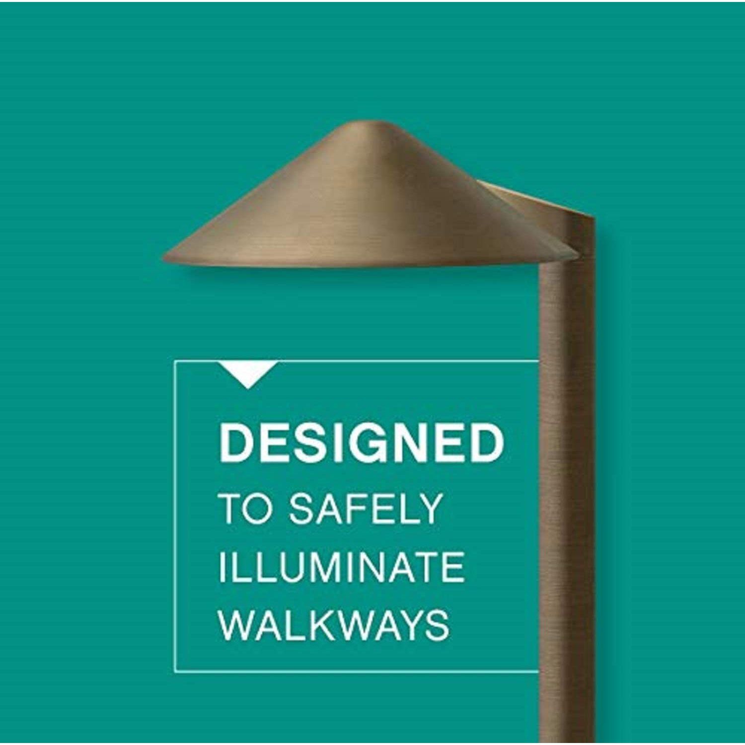 Hardy Island Side Mount 12v 1.50 watt Matte Bronze Landscape Path Light, Round