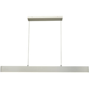 Slim LED 0.6 inch Brushed Aluminum Pendant Ceiling Light