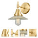 Caden LED 9 inch Satin Gold Sconce Wall Light