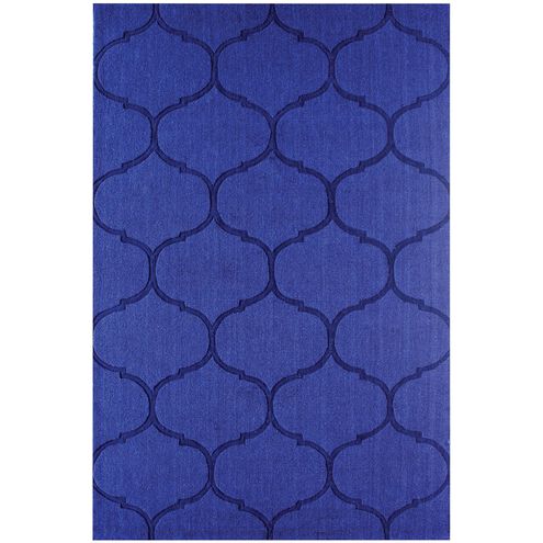 Dash 60 X 36 inch Blue Rug, Handwoven