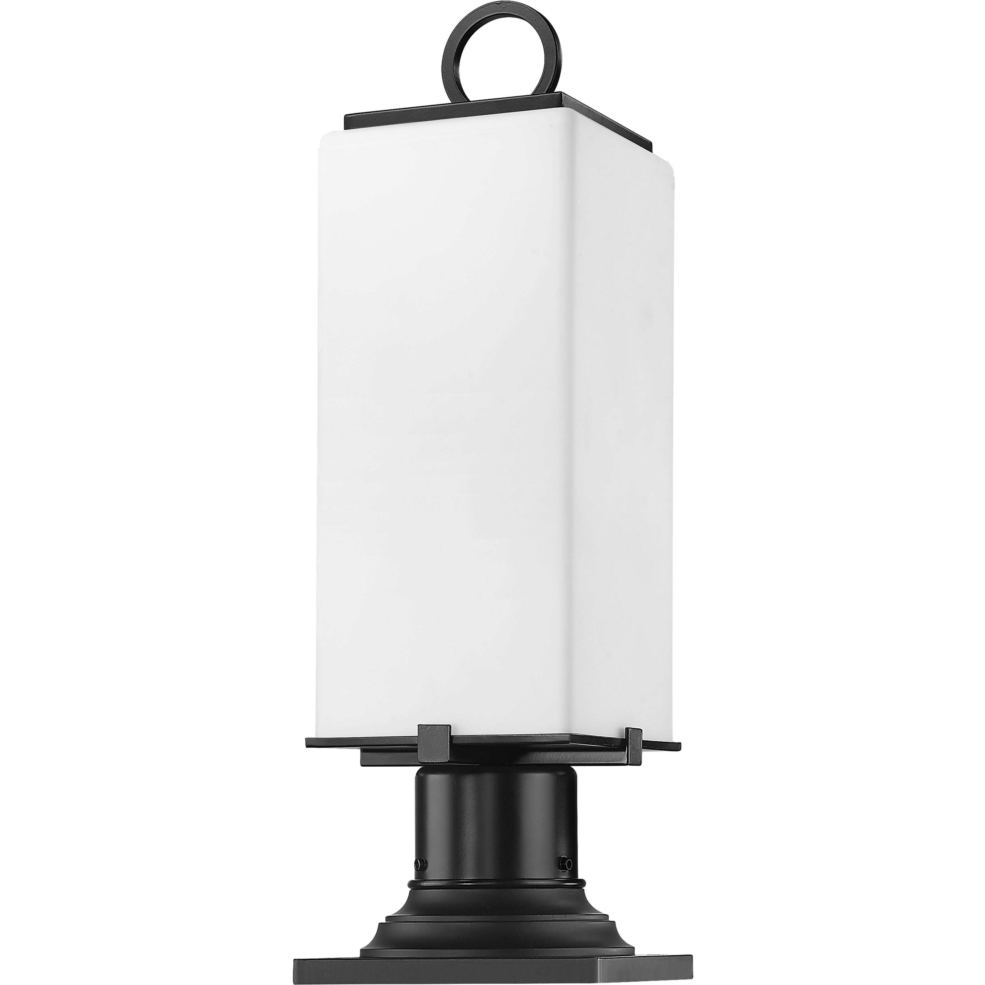 Sana 2 Light 22.25 inch Black Outdoor Pier Mounted Fixture