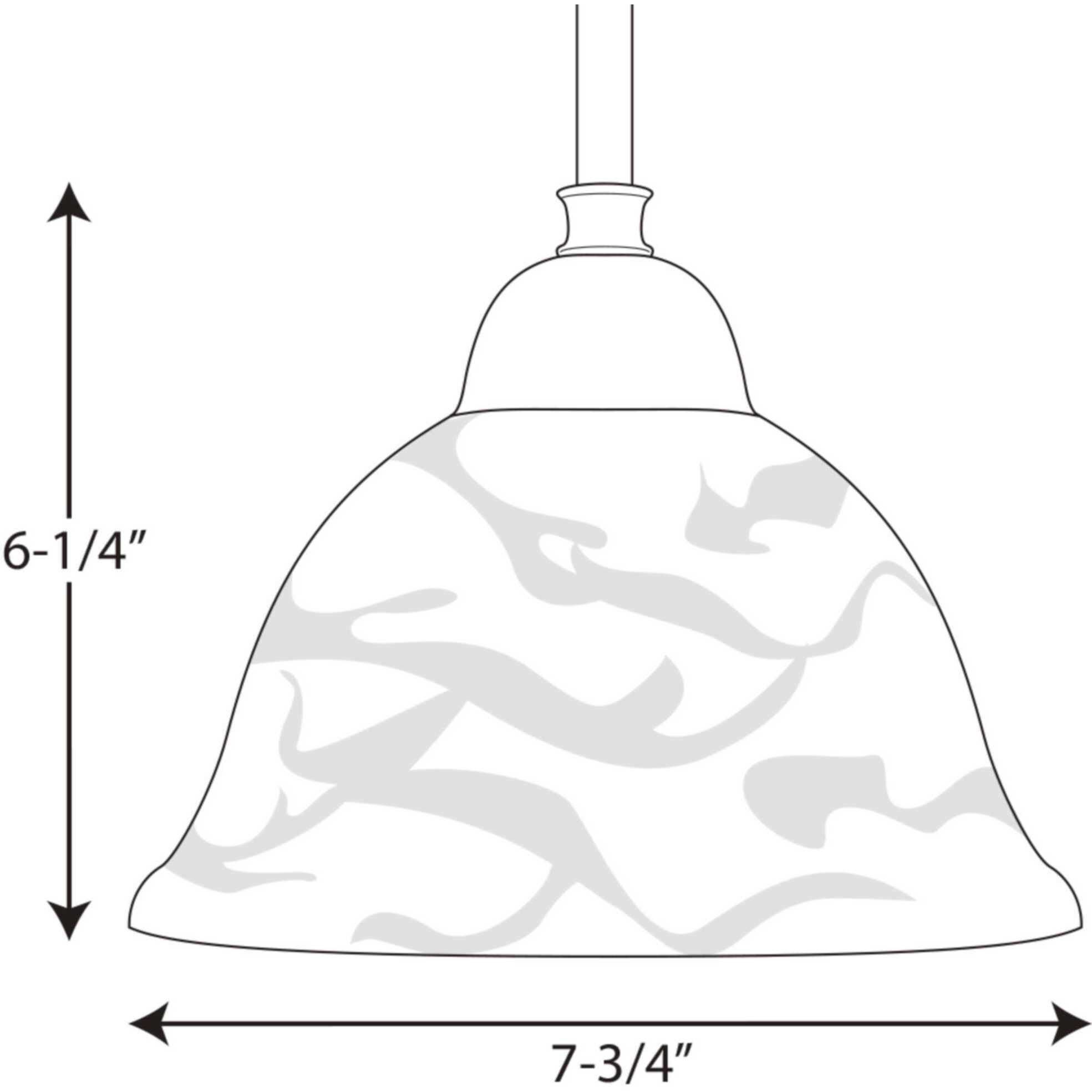 Avalon 1 Light 7.75 inch Brushed Nickel Mini-Pendant Ceiling Light