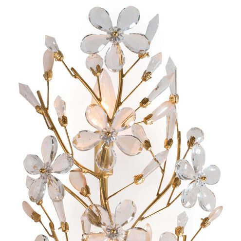 Cheshire 4 Light 30 inch Gold Leaf Wall Sconce Wall Light