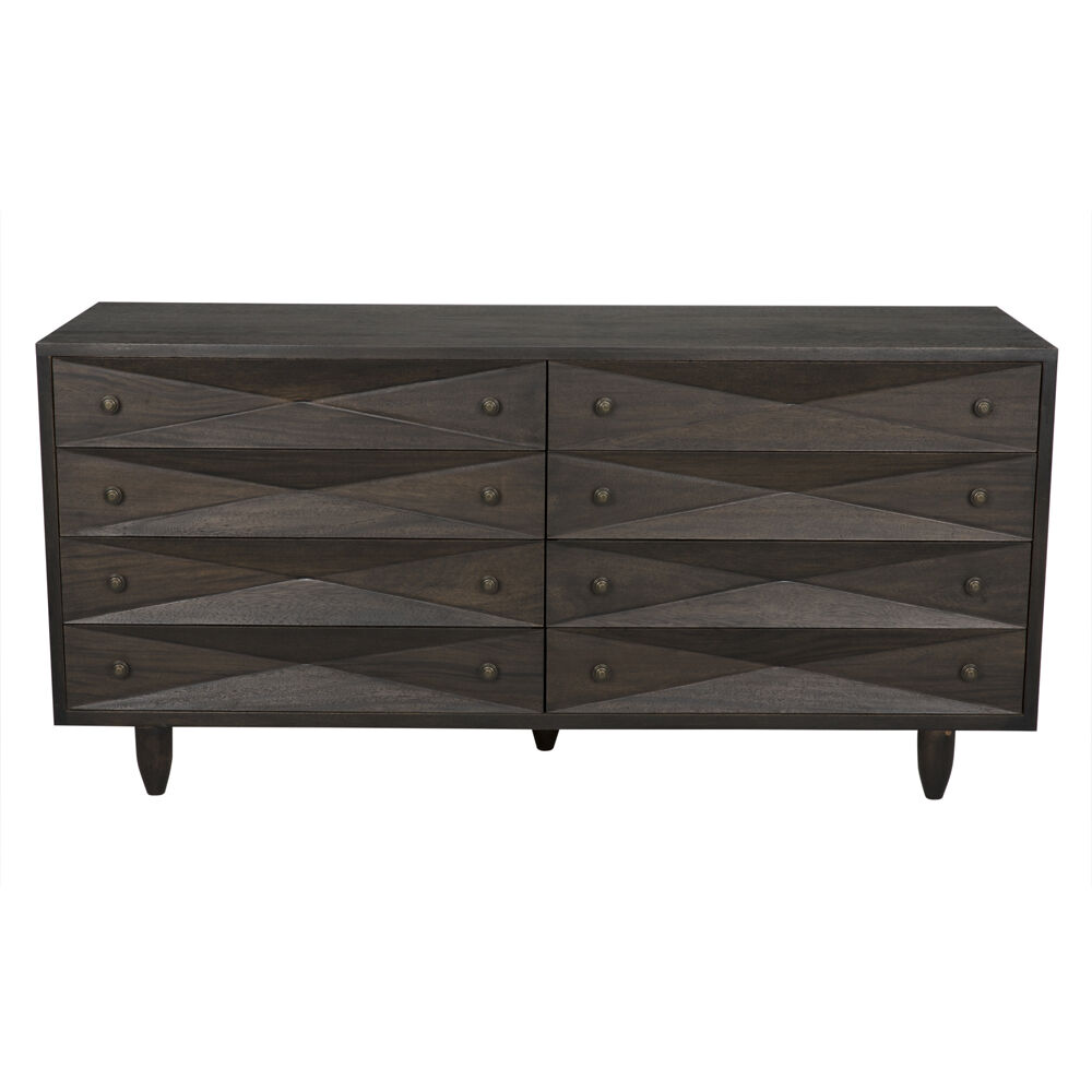 Diamond Ebony Walnut Double Chest, Double