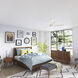 Erling 44 inch Matte White with Bleached Alder/Fresh White Blades Ceiling Fan