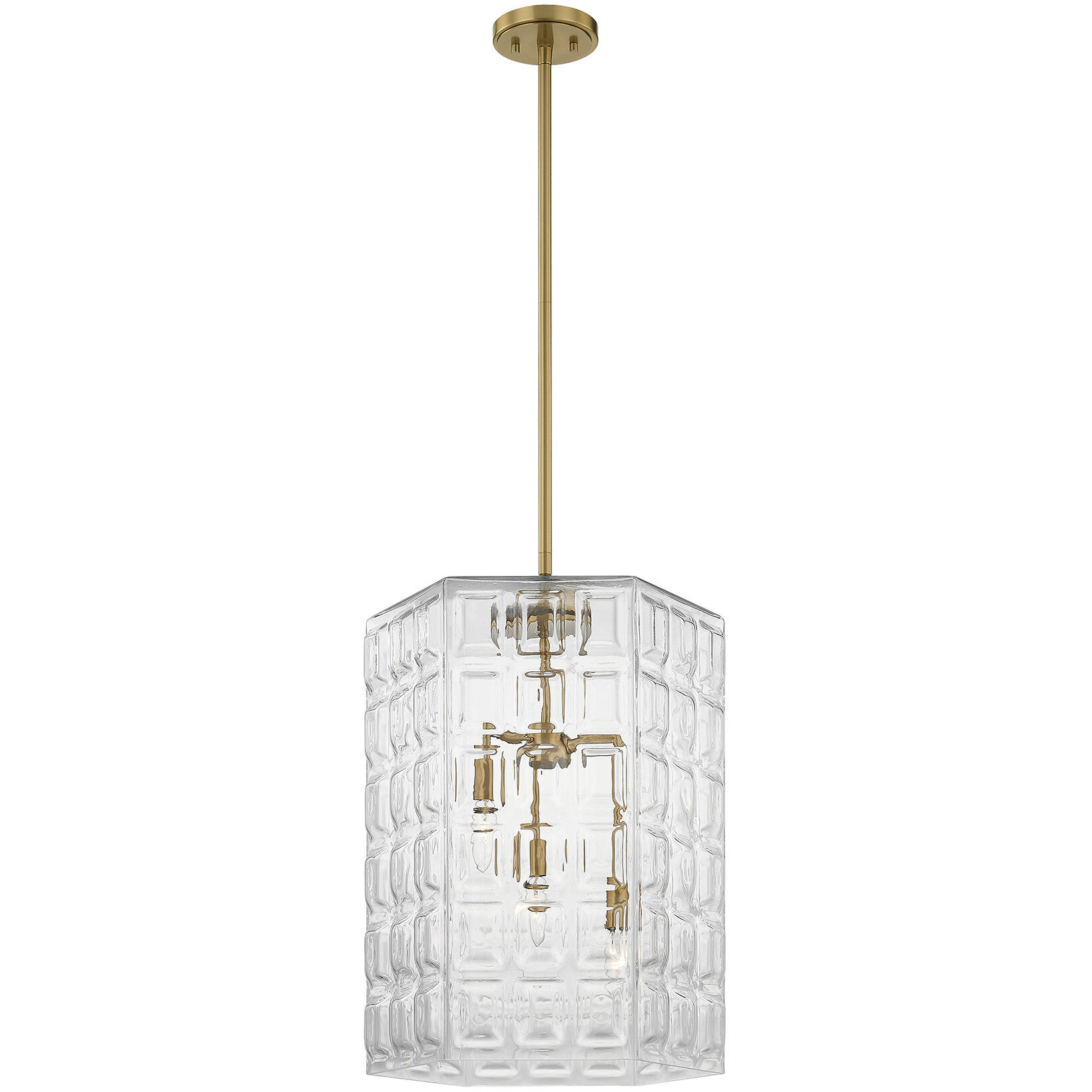 Reddick 3 Light 16 inch Warm Brass Pendant Ceiling Light
