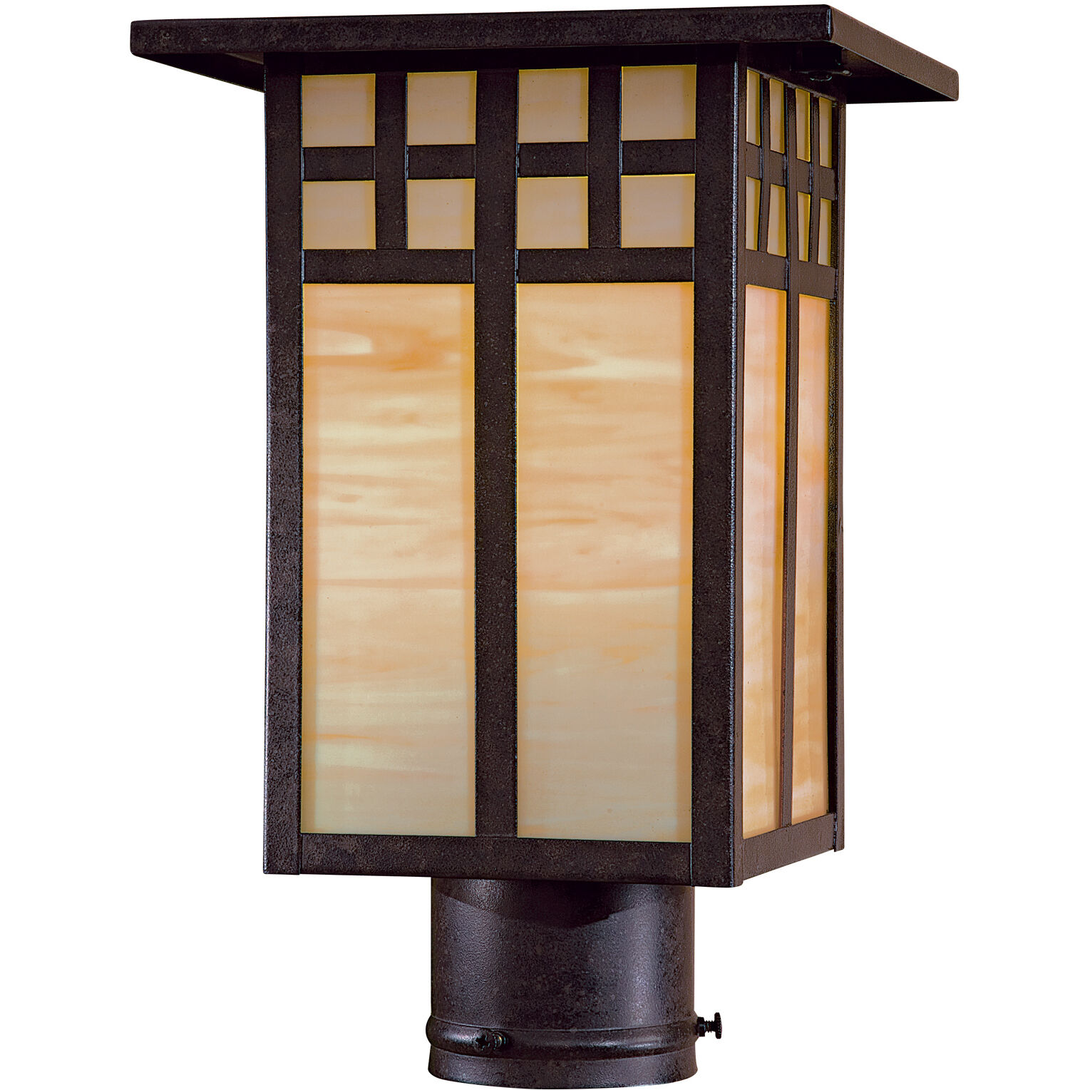 Scottsdale II 1 Light 13.25 inch Textured French Bronze Outdoor Post, The Great Outdoors