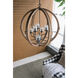 Anita 9 Light 31.5 inch Brown/Black Chandelier Ceiling Light in Natural