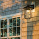 Erlenmeyer 1 Light 16.4 inch Coastal Dark Smoke Outdoor Sconce, Large