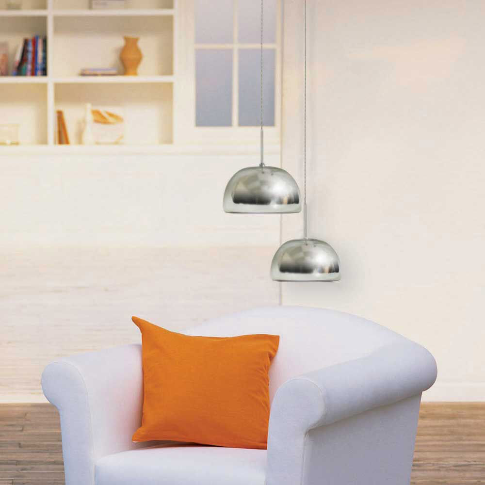 Envisage VI 1 Light 8 inch Satin Nickel Mini Pendant Ceiling Light in Chrome