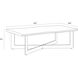 Marley 56 X 28 inch Dark Brown / Antique Gunmetal Coffee Table