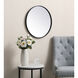 Eternity 21 X 21 inch Black Wall Mirror