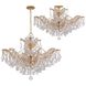 Maria Theresa 6 Light 29 inch Gold Semi Flush Ceiling Light in Clear Hand Cut