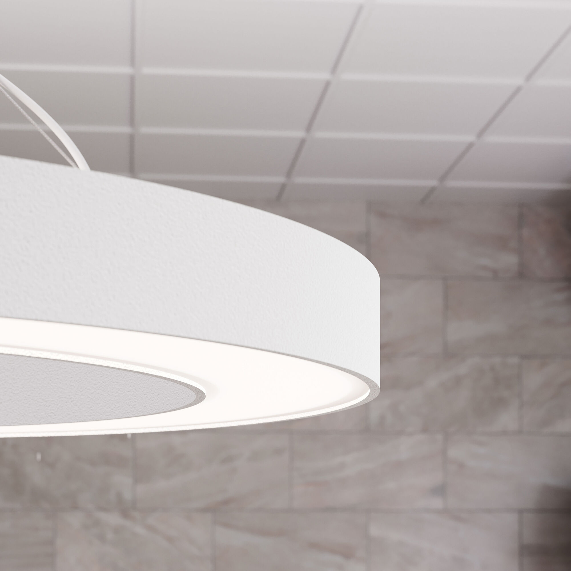 Pi 1 Light 30 inch Satin White Pendant Ceiling Light