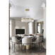Canada LED 32 inch Gold LED Chandelier Ceiling Light