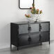 Vitrino 50 inch Black 6 Door Console