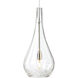 Sean Lavin Seguro 1 Light 12 Satin Nickel Low-Voltage Pendant Ceiling Light in MonoRail, Clear Glass