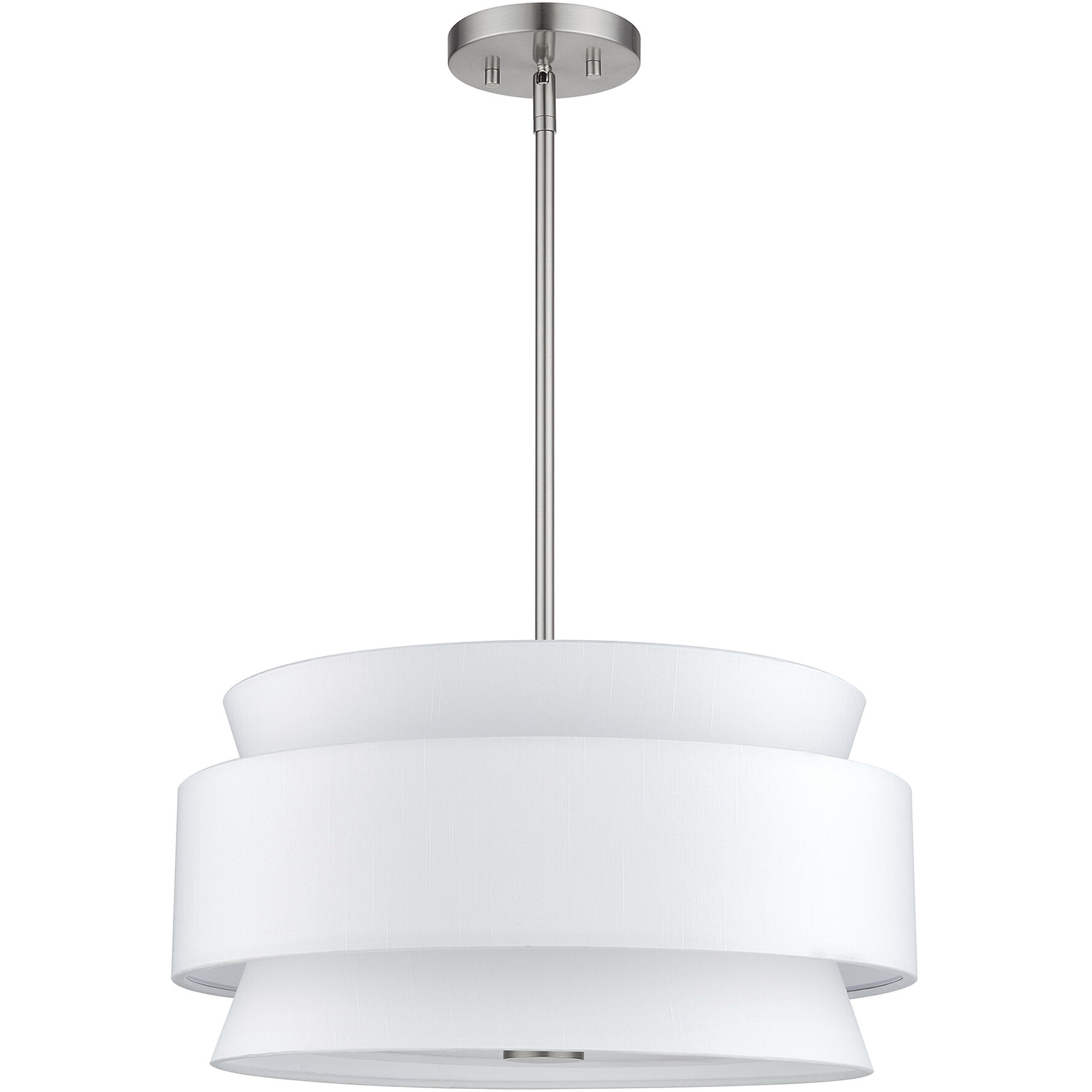 Fontana 4 Light 18 inch Brushed Nickel Pendant Chandelier Ceiling Light