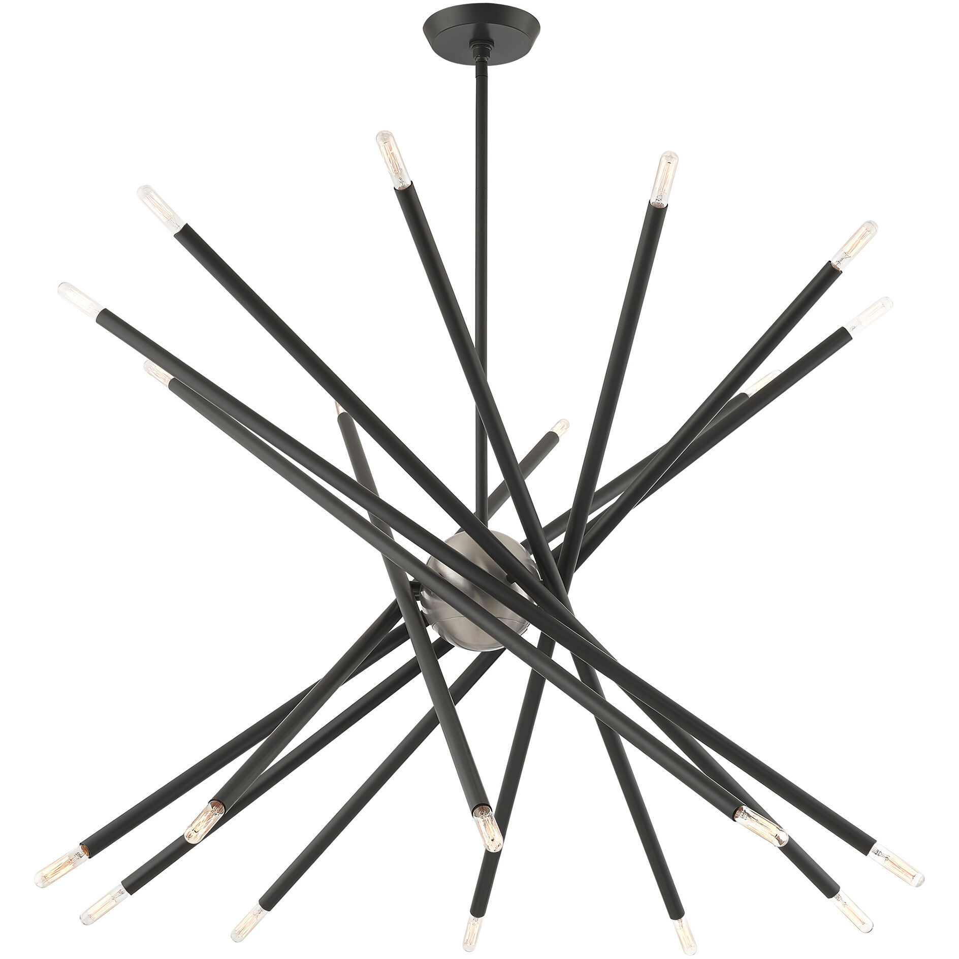 Soho 20 Light 38 inch Scandinavian Gray Chandelier Ceiling Light