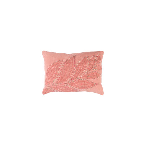 Tansy 19 X 13 inch Peach and Rose Throw Pillow