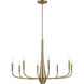 Deela LED 36 inch Champagne Bronze Chandelier Ceiling Light