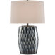 Milner 27.5 inch 150 watt Indigo/Cloud Table Lamp Portable Light