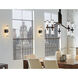 Stripe Sconce Wall Light in Matte Black