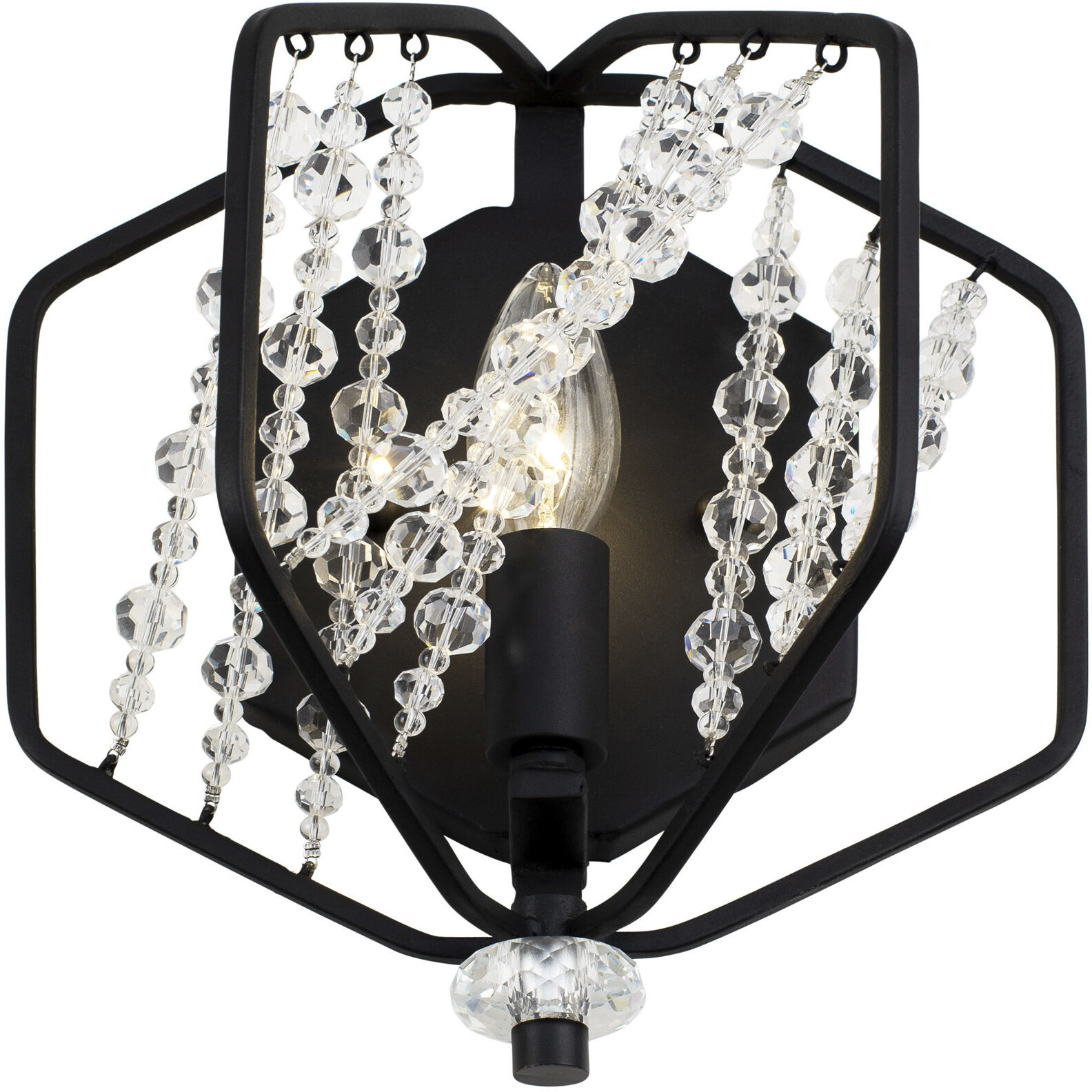 Chelsea 1 Light 9 inch Carbon Black Wall Sconce Wall Light