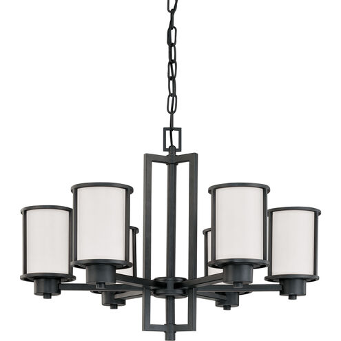 Odeon 6 Light 28 inch Aged Bronze Chandelier Ceiling Light