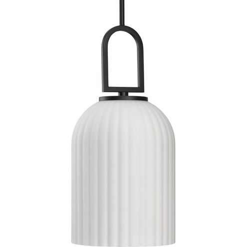 Stanza 1 Light 10.25 inch Matte Black Pendant Ceiling Light