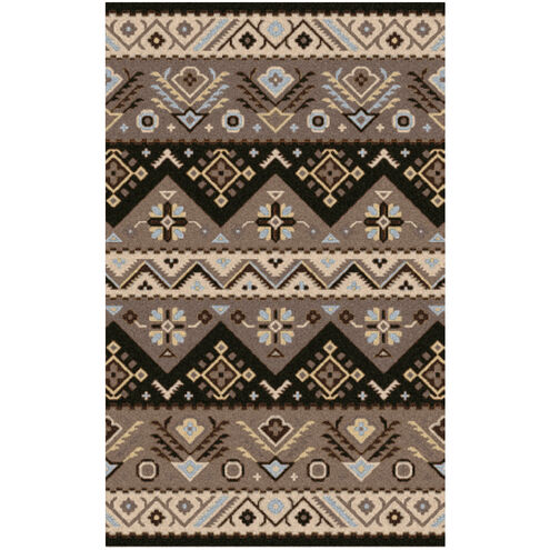 Dillon 144 X 108 inch Teal, Light Gray, Black, Camel, Tan, Khaki Rug