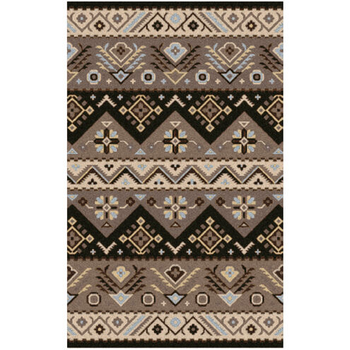 Dillon 144 X 108 inch Teal, Light Gray, Black, Camel, Tan, Khaki Rug