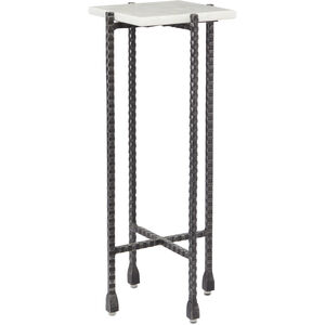 Flying Marble 23 X 9 inch Black/White Drinks Table