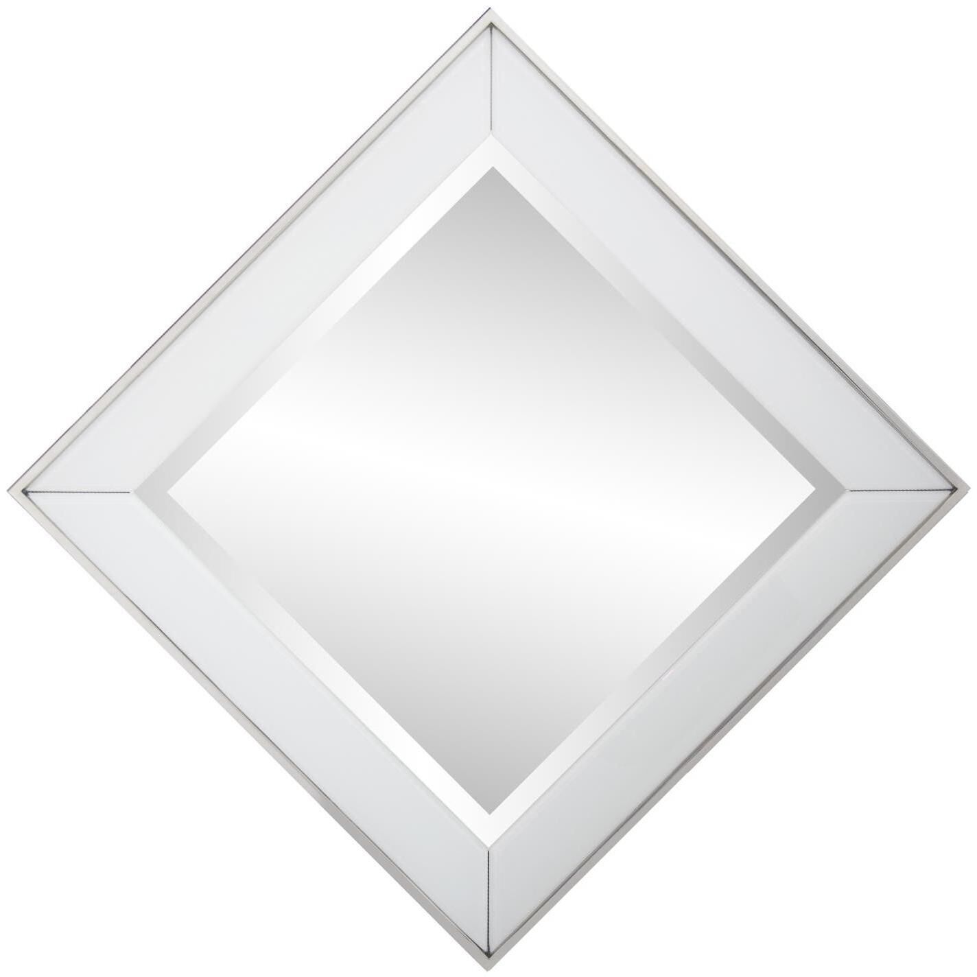 Square Devon 24 X 24 inch White Mirror