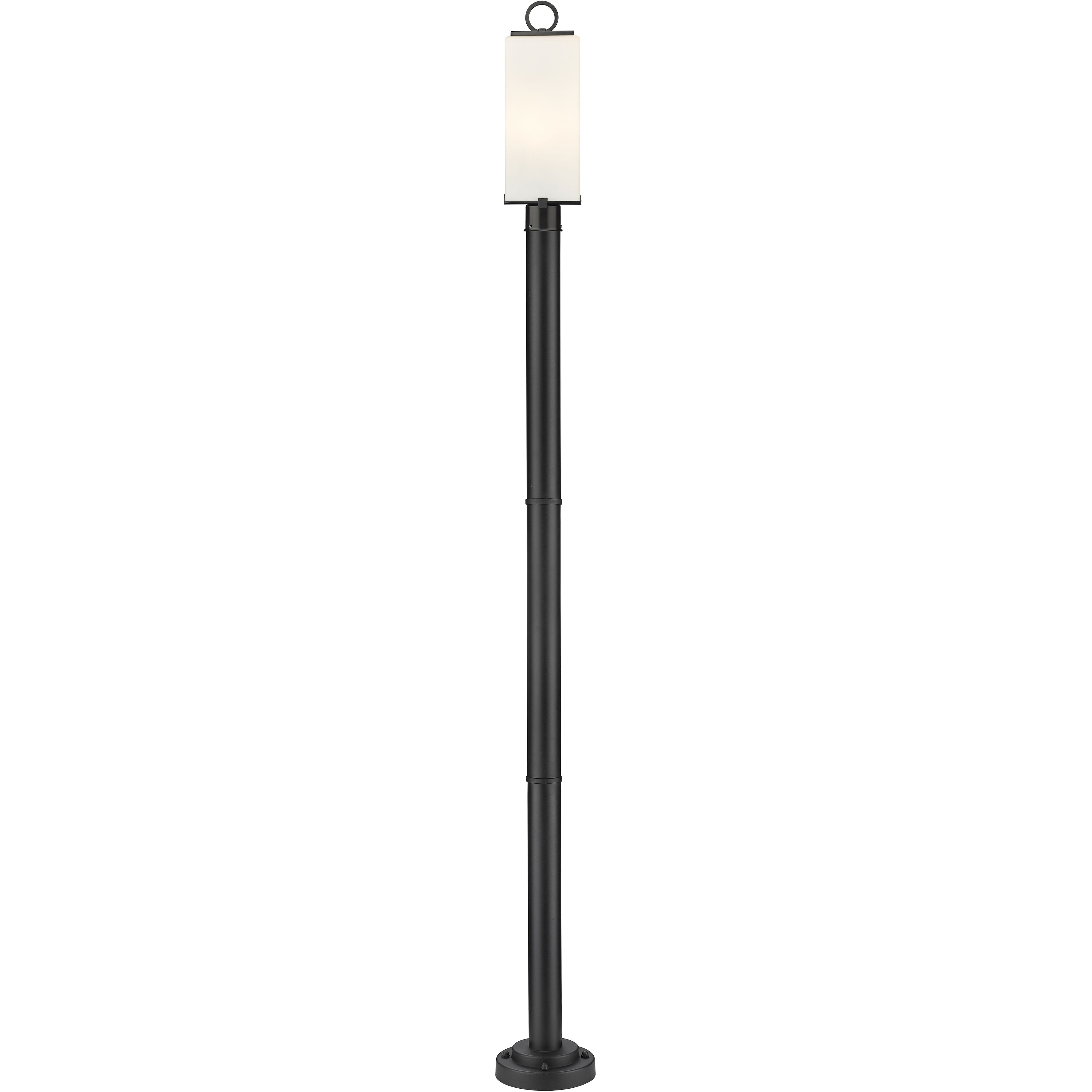 Sana 2 Light 94 inch Black Outdoor Post Mounted Fixture