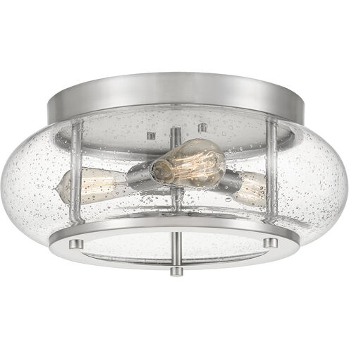 Trilogy 3 Light 16 inch Brushed Nickel Flush Mount Ceiling Light